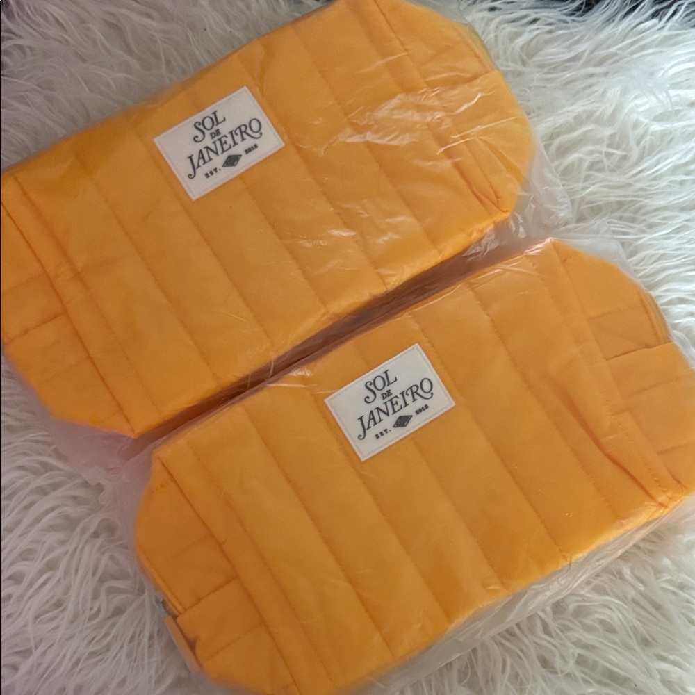 Sol de Janeiro Vibrant Orange Quilted Set